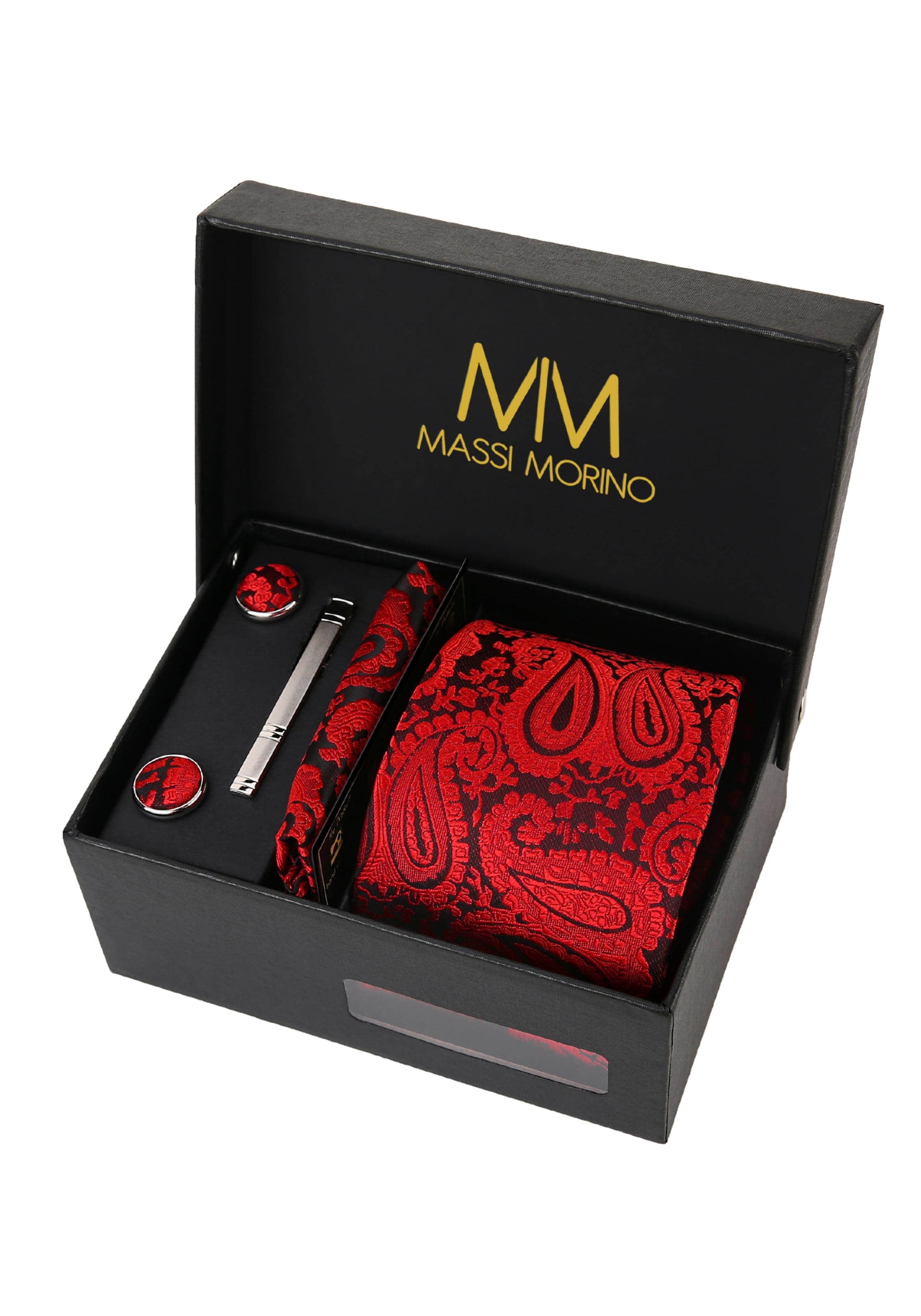 Massi Morino Tie in Red / Black, Item view