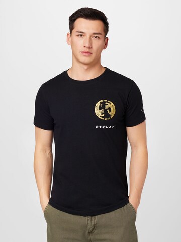 REPLAY T-Shirt in Schwarz: Vorderseite