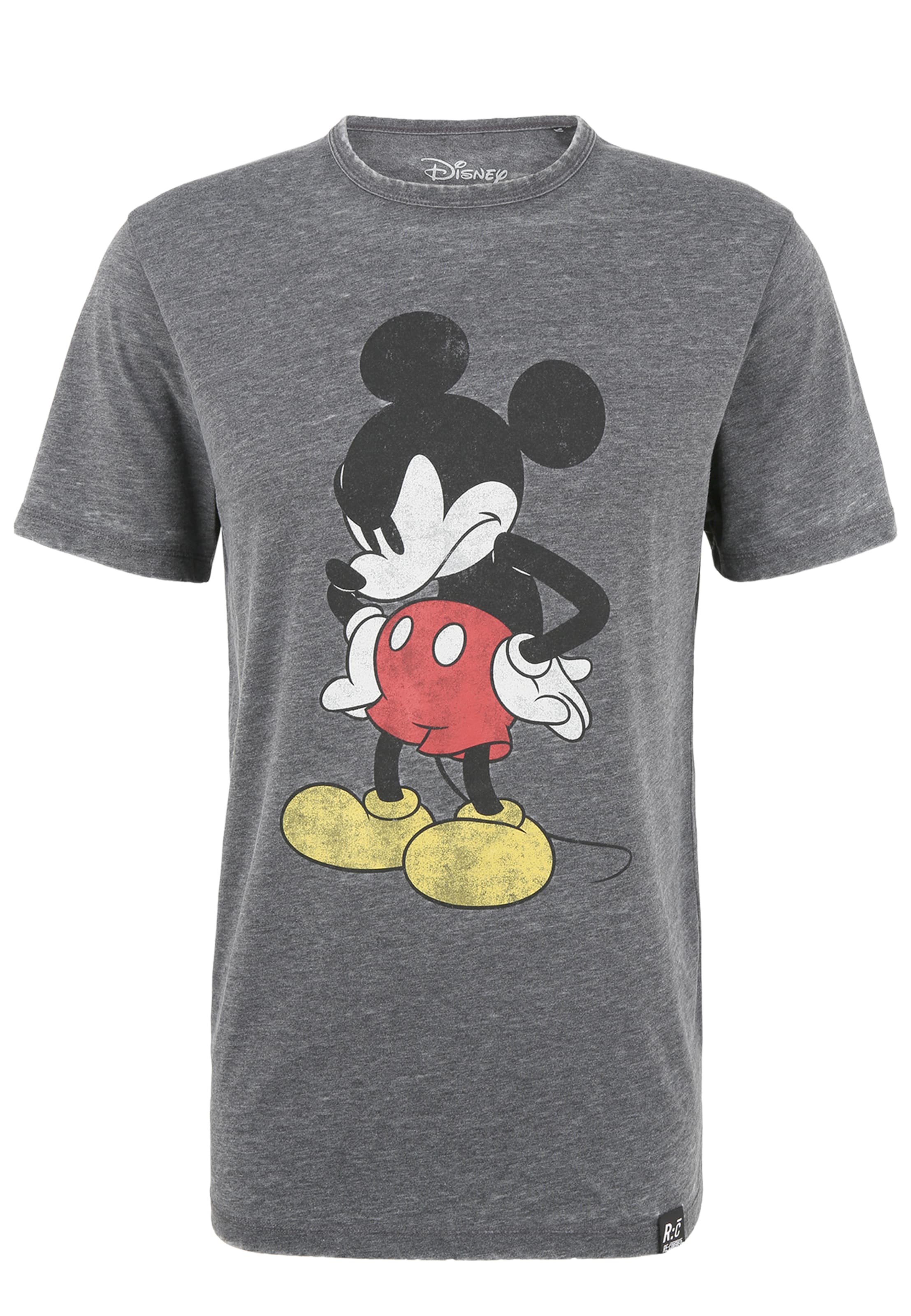 Recovered Shirt 'Disney Mickey Mouse Madface' in Grey: front