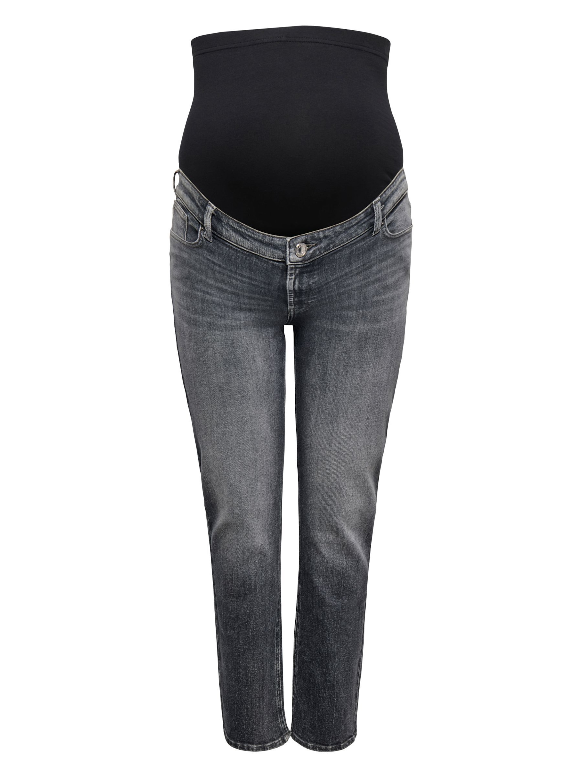 Only Maternity - Slimfit Vaquero 'OLMRiley' en gris: frente