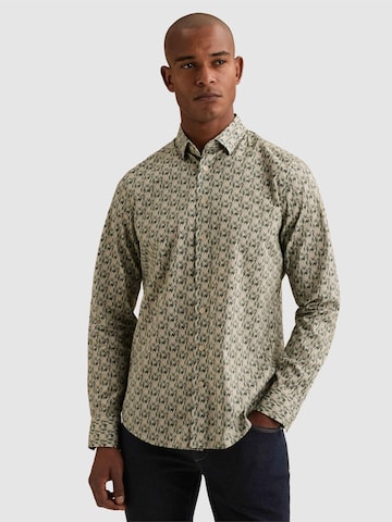Coupe regular Chemise 'Shirt with allover print and stretch' VANGUARD en gris : devant