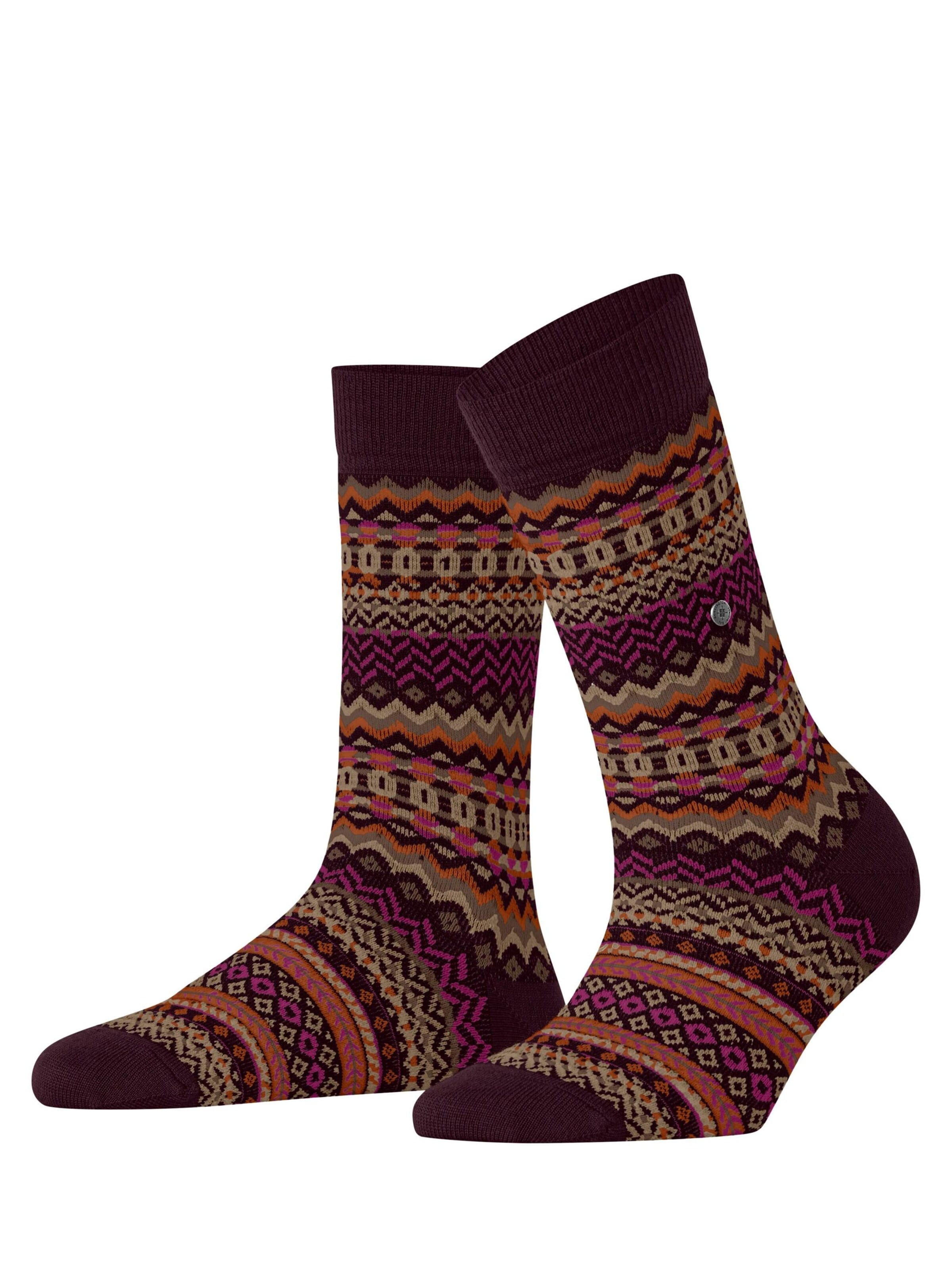 BURLINGTON Socken 'Fair Isle'‌‌‌‌‌ in Rot: Vorderseite