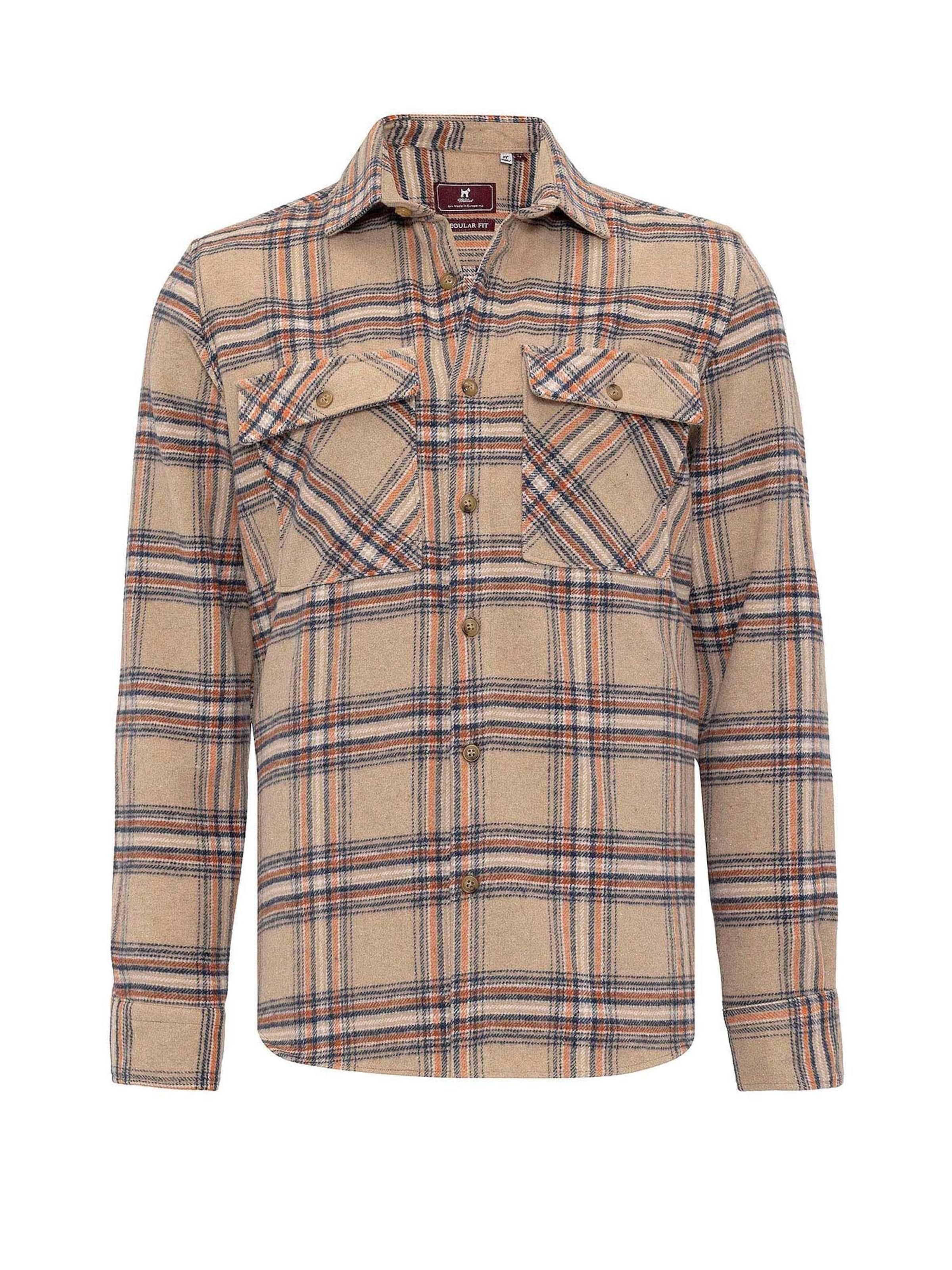 Coupe regular Chemise Williot en marron : devant