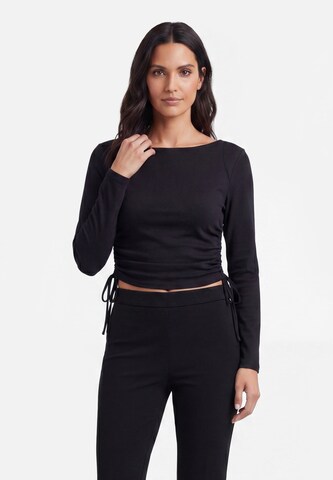 usha BLACK LABEL - Camiseta en negro: frente