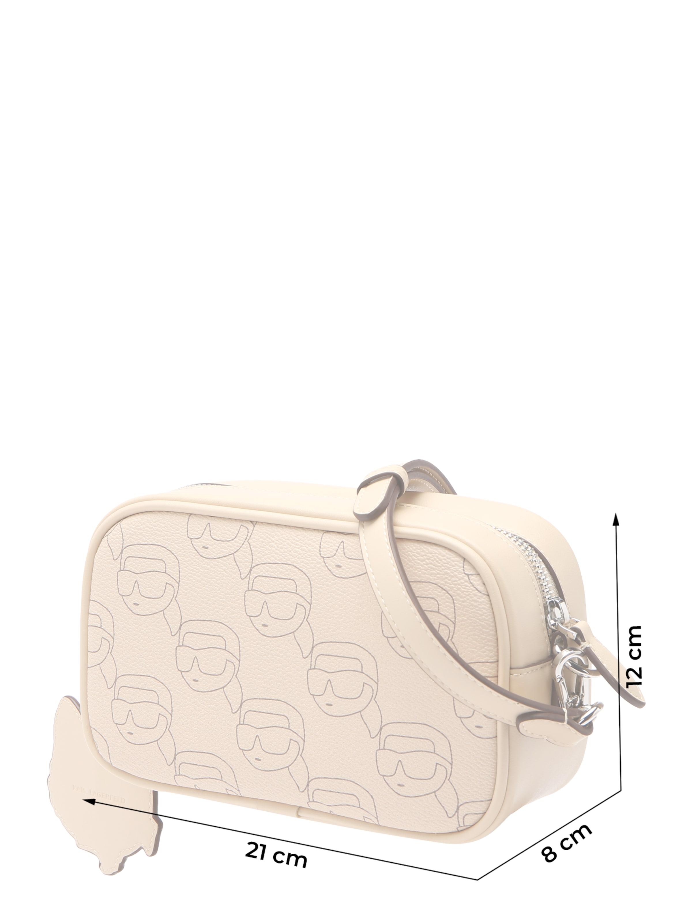 Karl Lagerfeld Skuldertaske 'IKON' i beige
