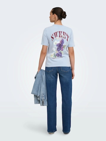 ONLY - Camiseta 'ONLLUCY MONJA' en azul: frente