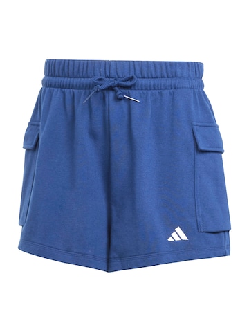 ADIDAS SPORTSWEAR Sportovní kalhoty 'Essentials' – modrá: přední strana