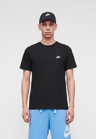 Nike Sportswear Koszulka 'CLUB' w kolorze czarny: przód