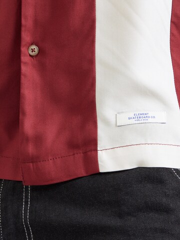 ELEMENT Regular fit Button Up Shirt 'BOWLING' in Red