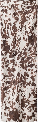 BershkaSuknja - bijela boja: prednji dio