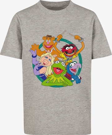 F4NT4STIC Shirt 'Disney The Muppets Group Circle' in Grey: front