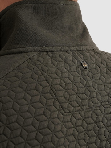Felpa 'PME LEGEND - Sweat jacket with textures and flight pocket' di PME Legend in verde