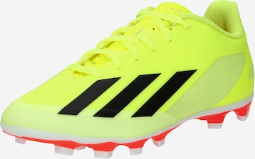 ADIDAS PERFORMANCE Soccer Cleats 'X CRAZYFAST CLUB' in Yellow: front