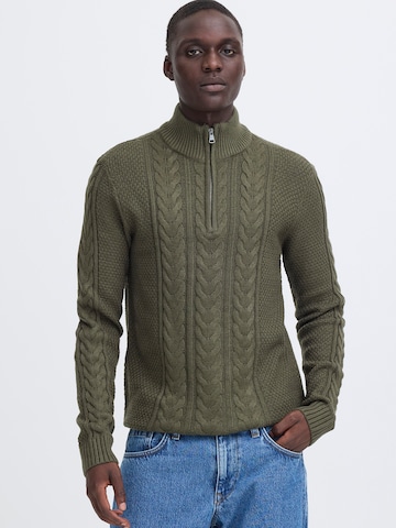 BLEND Pullover 'BHBASIM' i grøn: forside