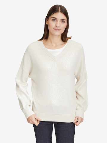 Pull-over Betty & Co en beige : devant