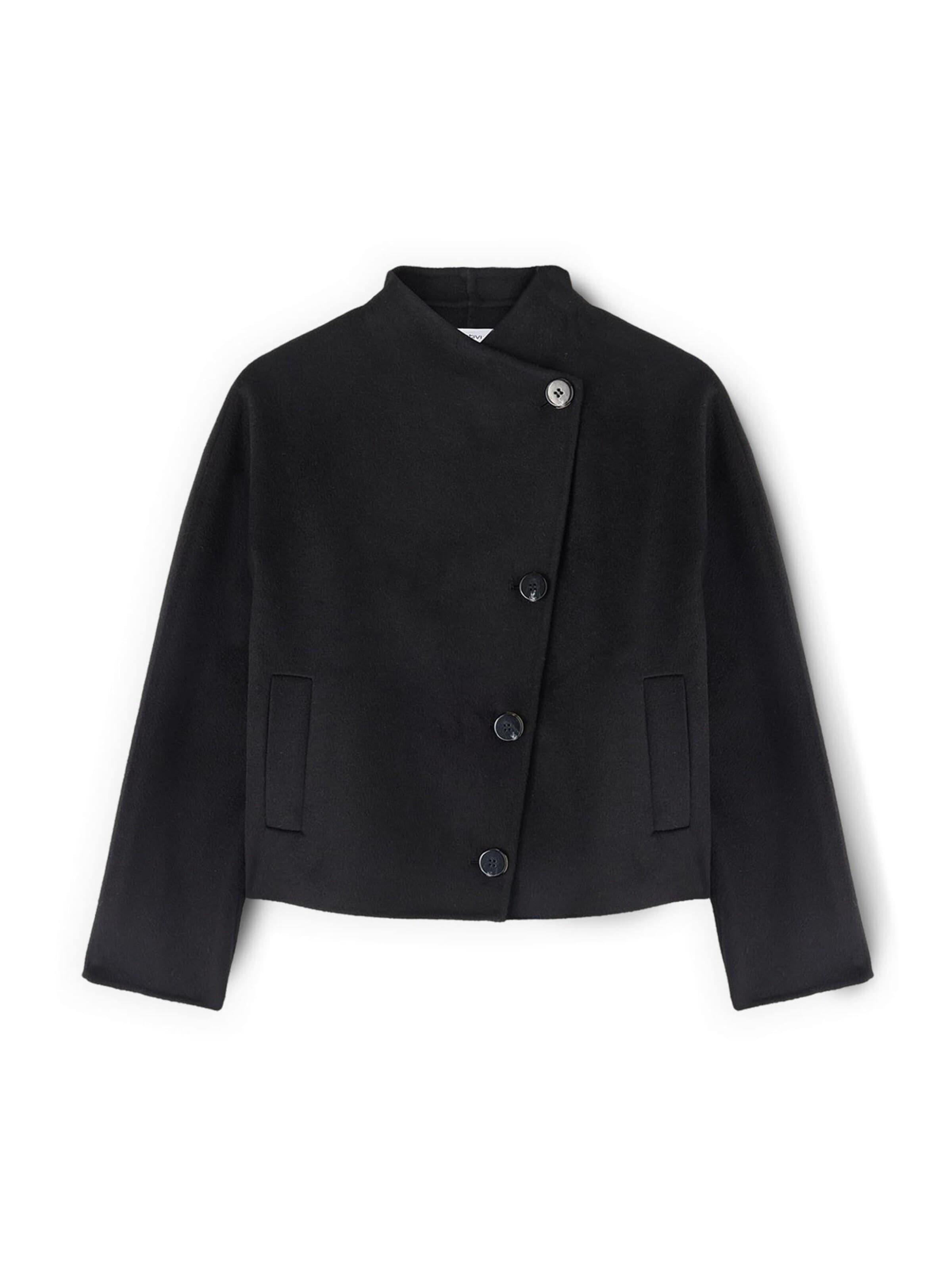 Cappotto invernale di MOTIVI in nero: frontale