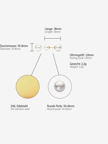 Heideman Ohrschmuck 'Double' in Gold