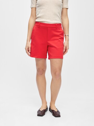 OBJECT Regularen Hlače 'OBJLISA' | rdeča barva: sprednja stran