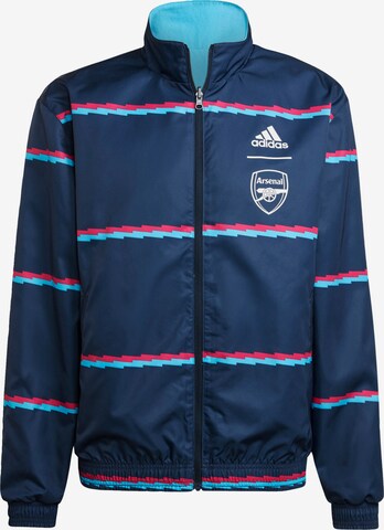 Veste de sport 'FC Arsenal Anthem' ADIDAS SPORTSWEAR en bleu : devant