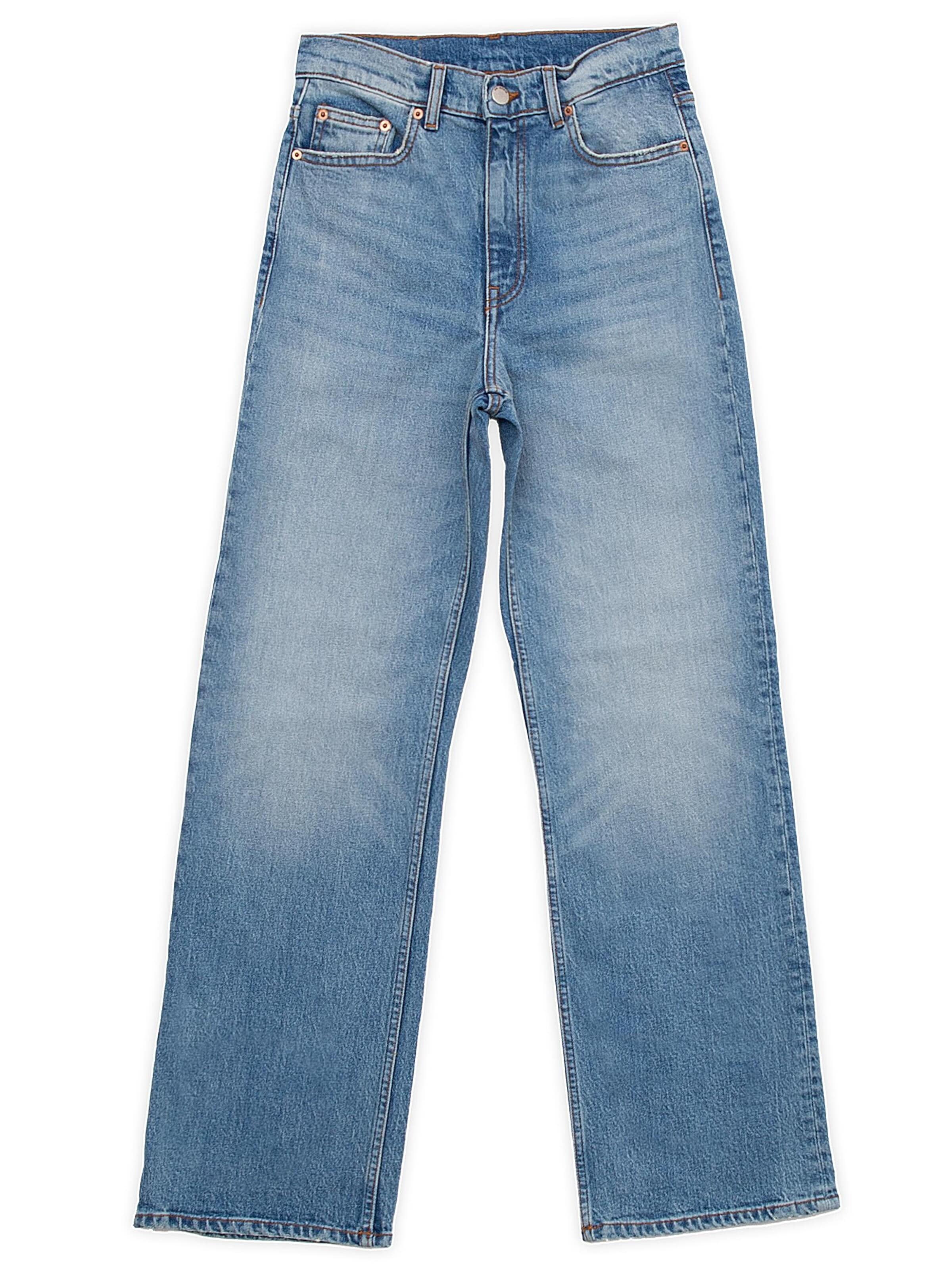 Dr. Denim Jeans 'Echo High Straight' in 24/30 in de kleur Hemelsblauw, Productweergave