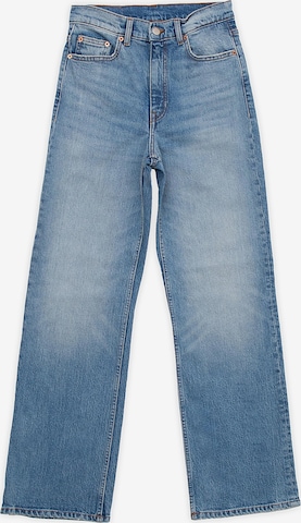 Dr. Denim Jeans 'Echo High Straight' in Blauw: voorkant