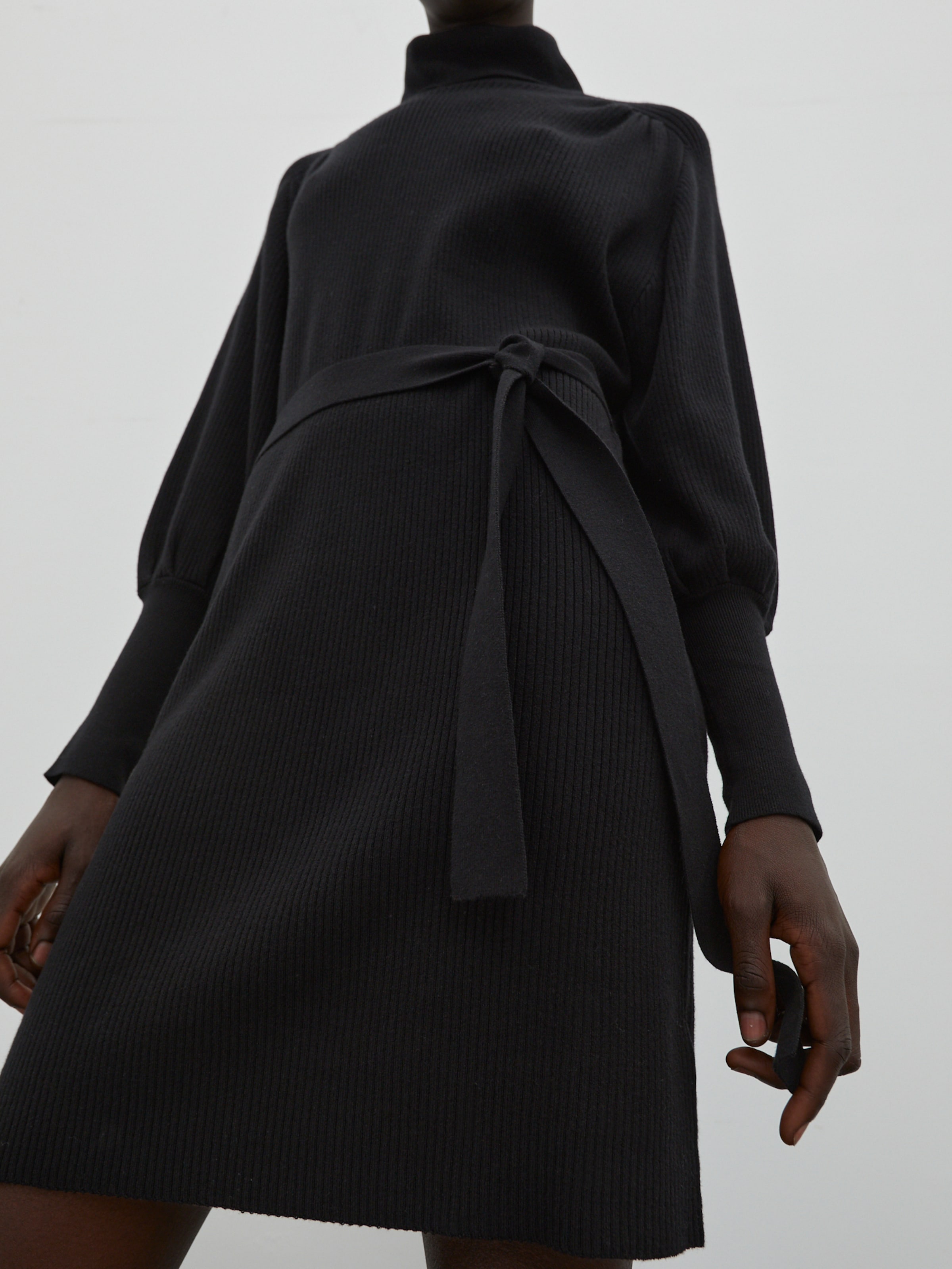 Plus durable Robes en maille Malene EDITED en Noir 