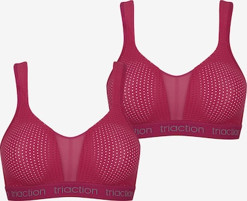 TRIUMPH Sport-BH ' Triaction Energy Lite ' in Rot: Vorderseite