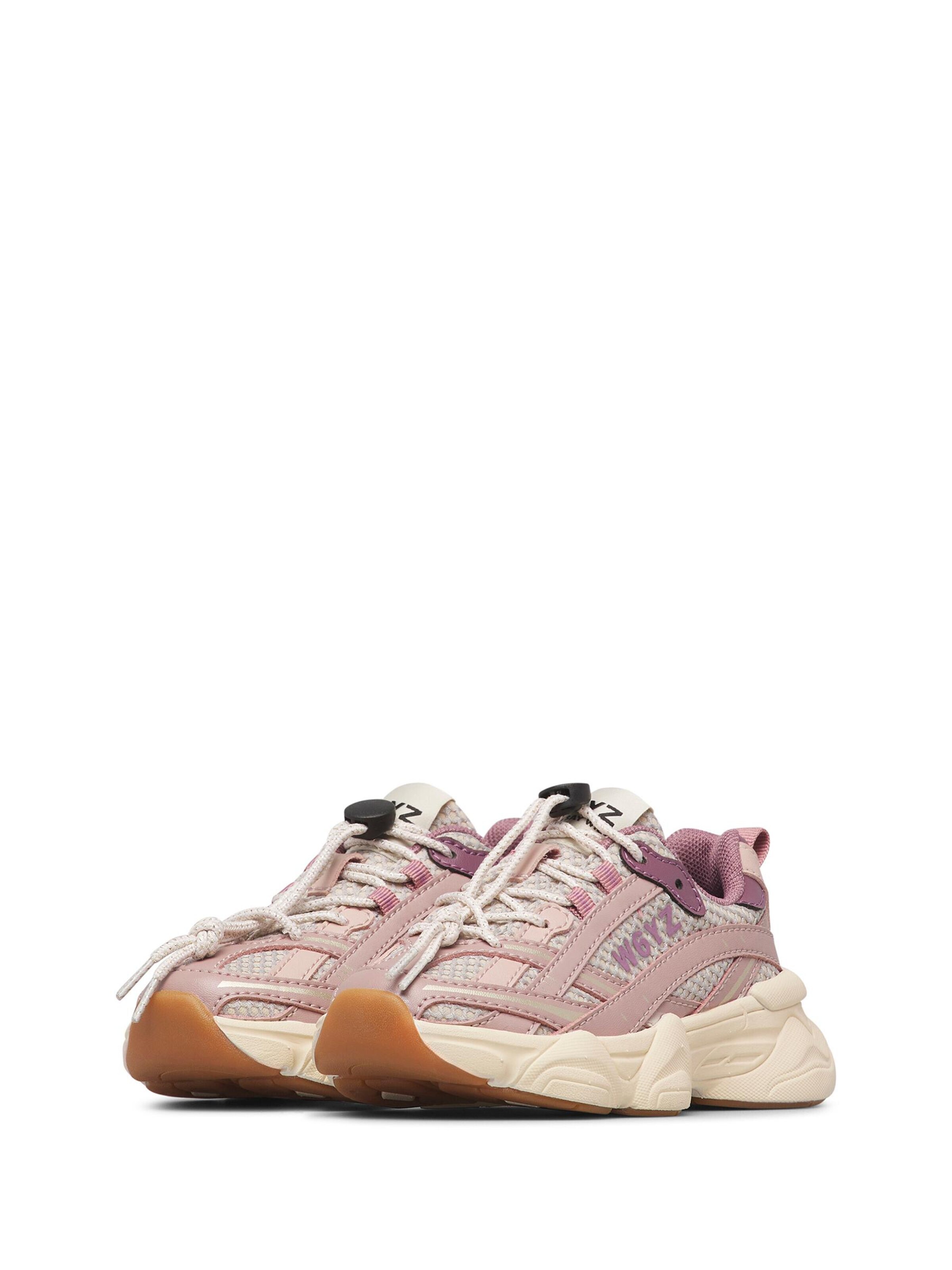 W6YZ Sneakers 'LUCKY 2-J' in Roze: voorkant