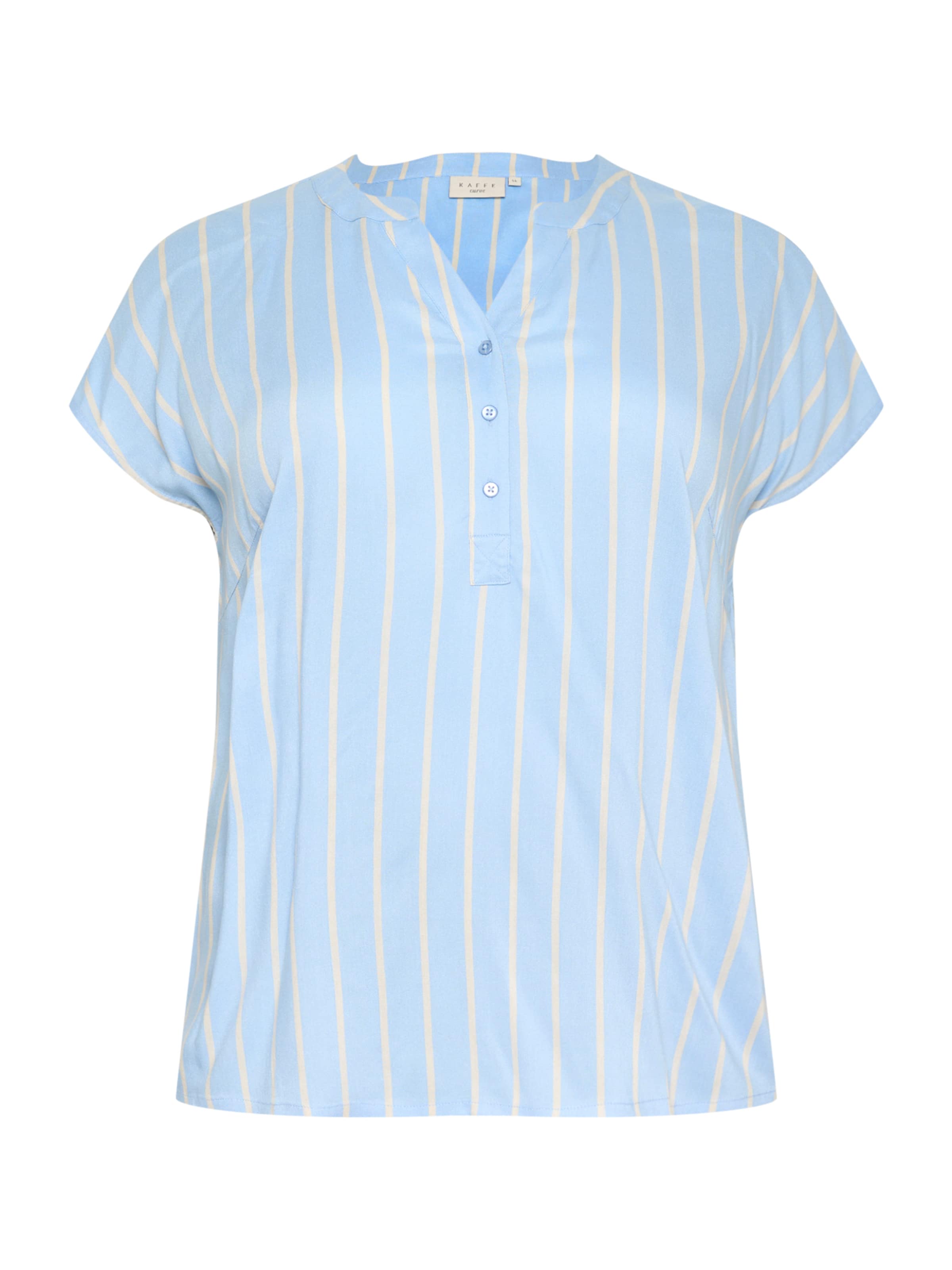 KAFFE CURVE Блуза 'KCSida'' в синьо: отпред