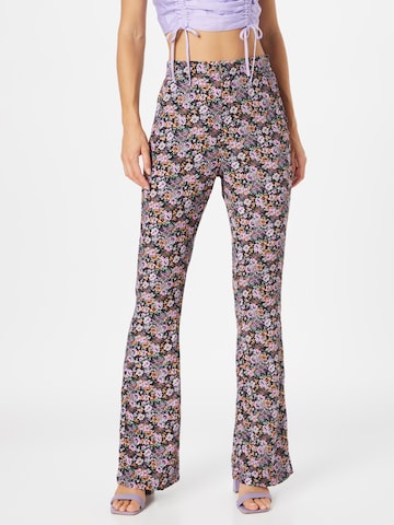 Colourful Rebel Regular Pants 'Nadine' in Black: front