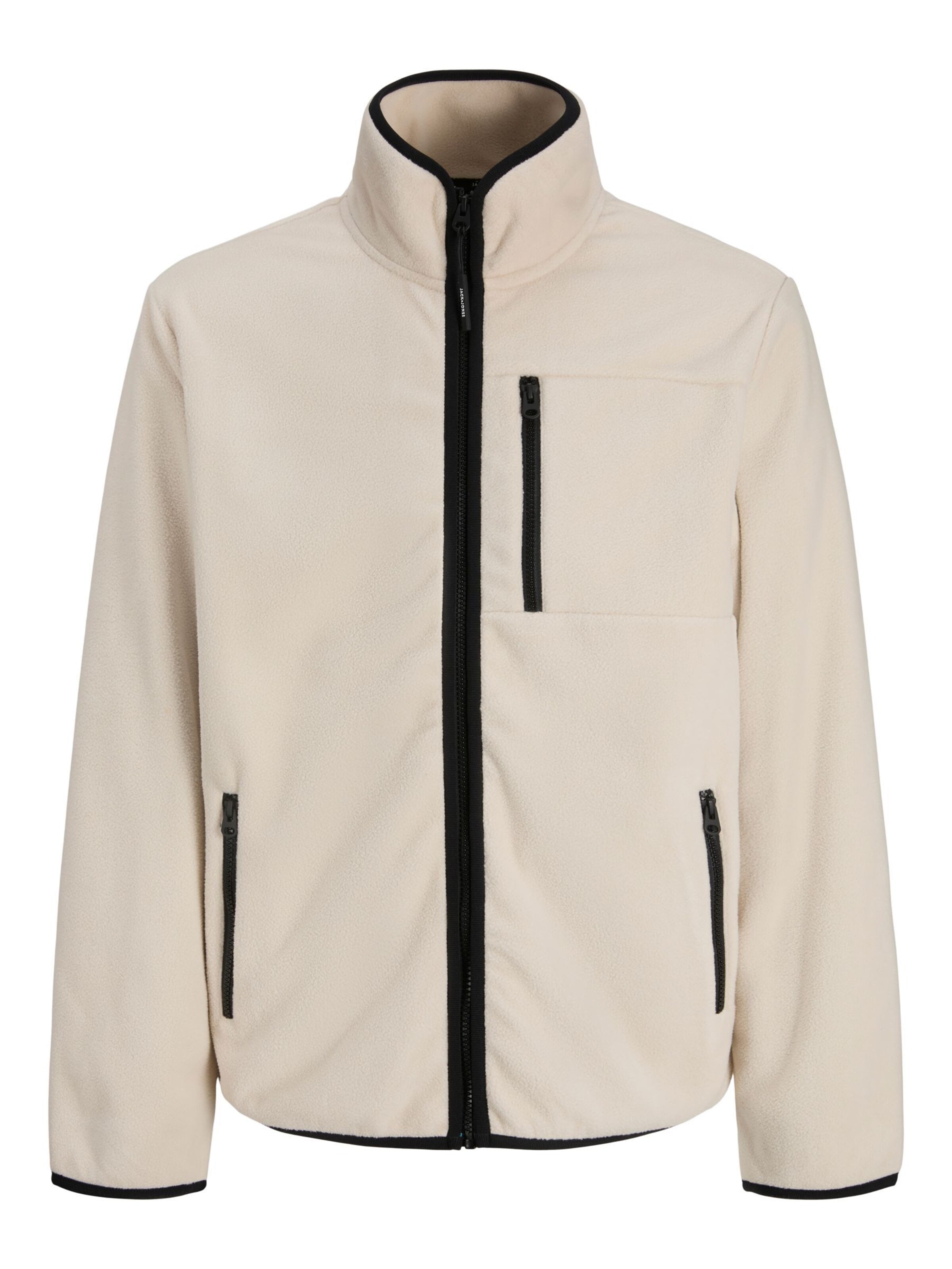 JACK & JONES Fleecejacke in Grau: Vorderseite