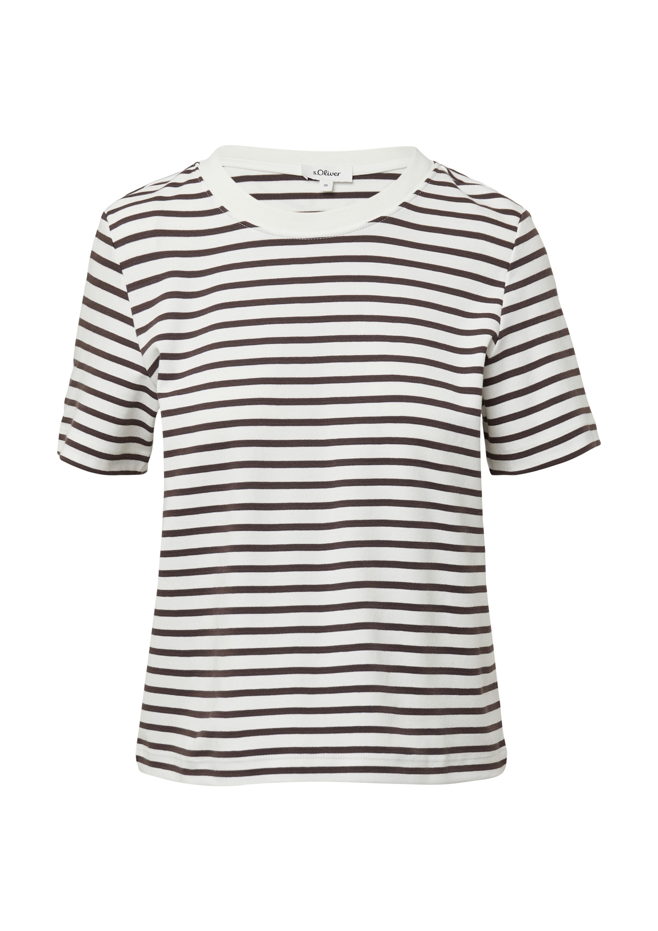 s.Oliver T-Shirt in Braun: Vorderseite