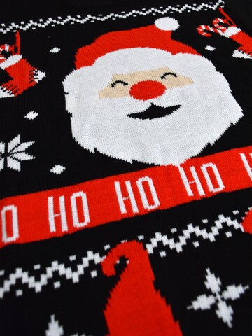 United Labels Pullover 'Weihnachtspullover Weihnachtsmann Santa'‌‌‌‌‌‌‌‌‌‌ in Schwarz