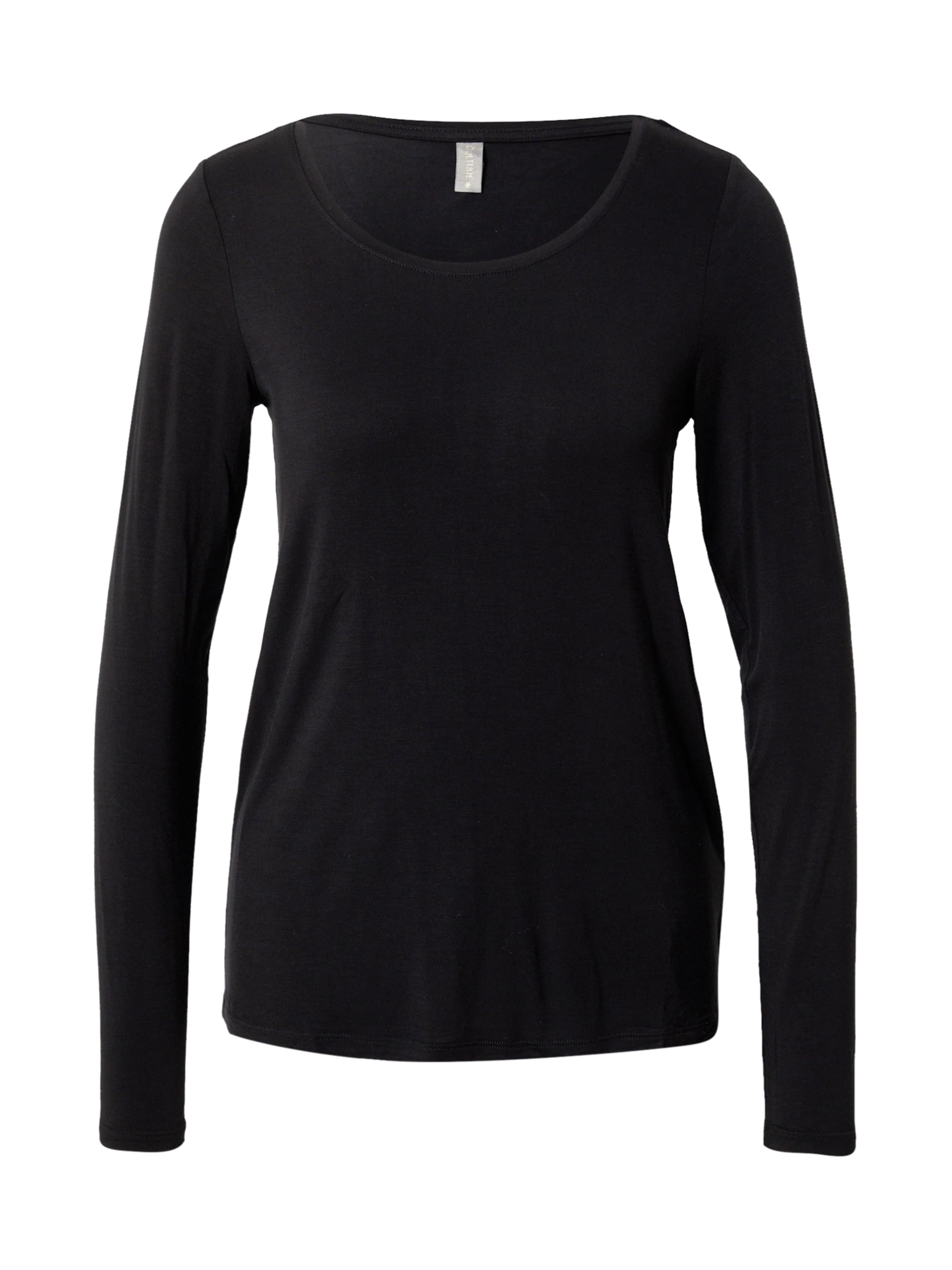 CULTURE - Camiseta 'Poppy' en negro: frente