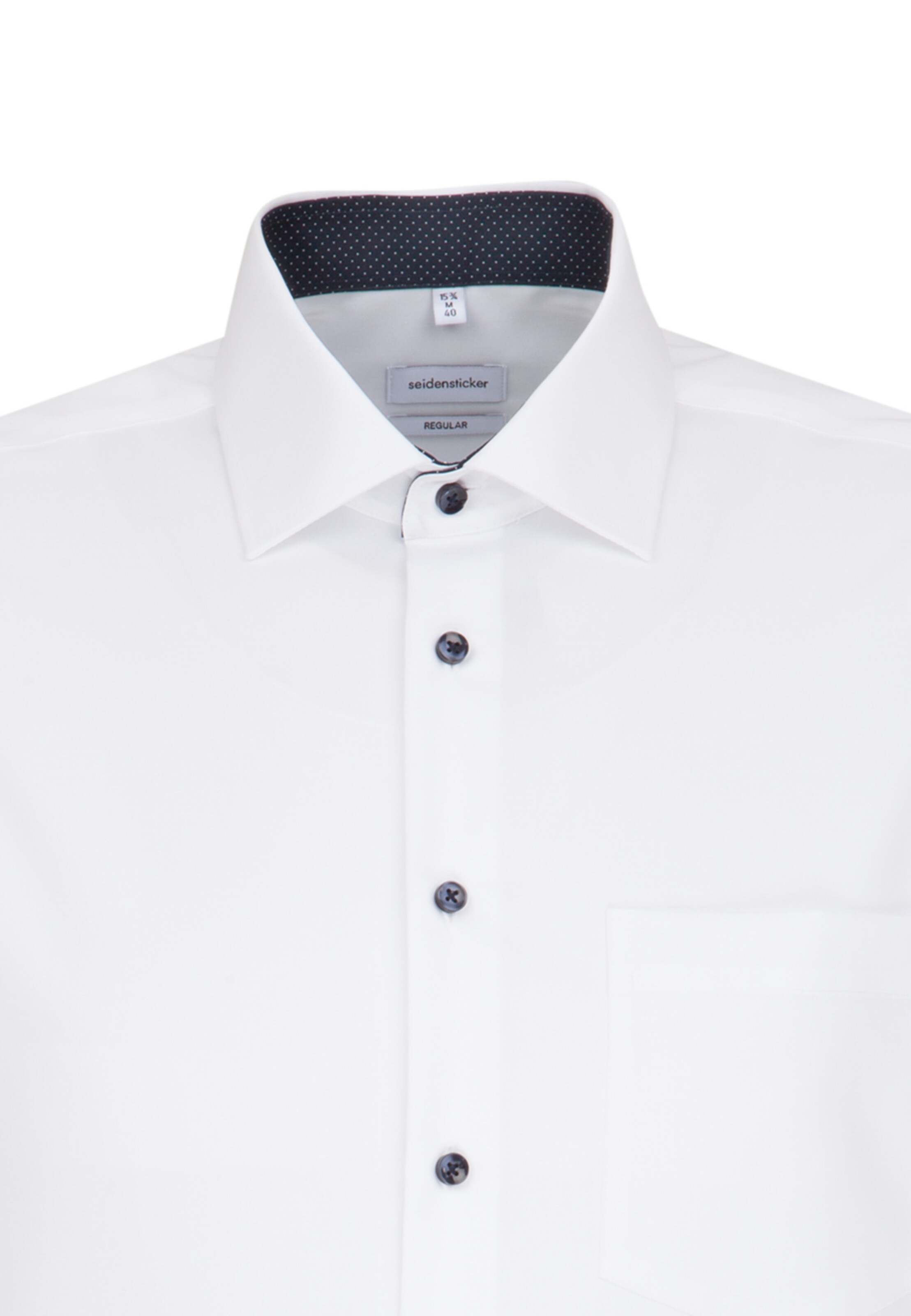 SEIDENSTICKER Regular fit Zakelijk overhemd ' Regular ' in Wit