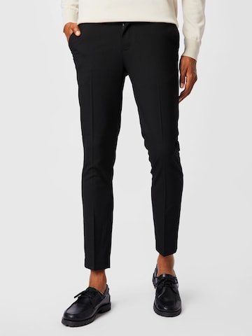 Skinny Pantaloni de la River Island pe negru: față