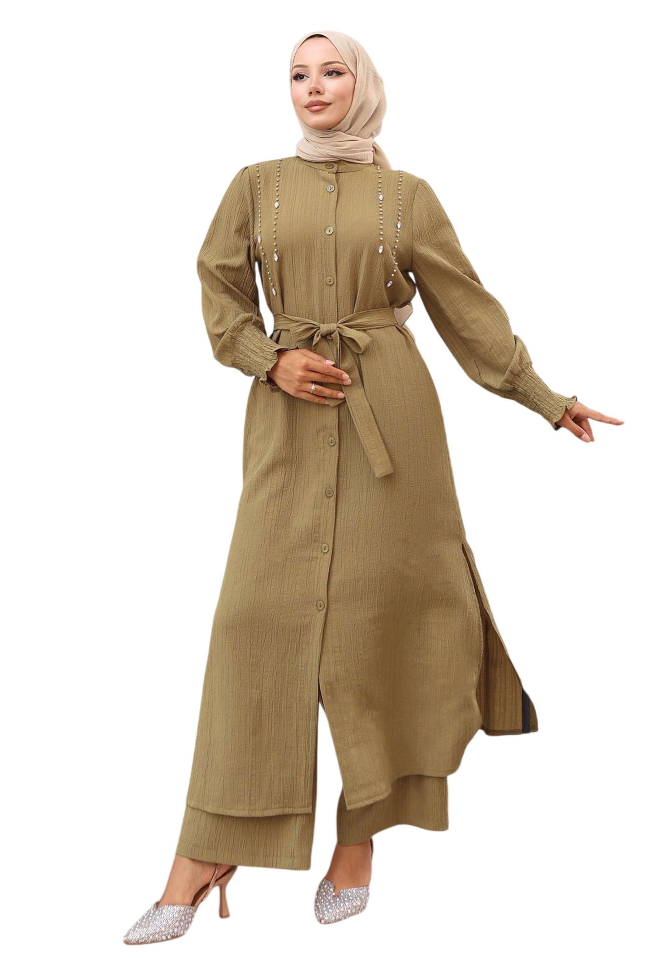 MODAMIHRAM Blousejurk in Groen