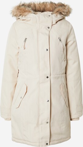 Parka d’hiver 'TRACK' VERO MODA en beige : devant