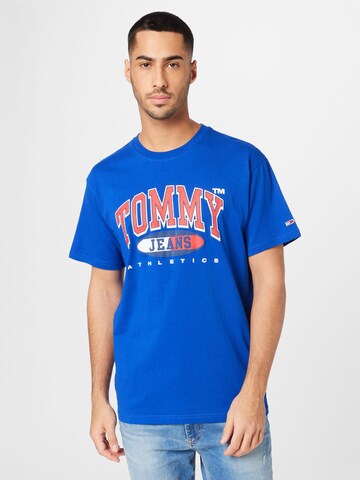 Tommy Jeans Shirt 'Essential' in Blauw: voorkant