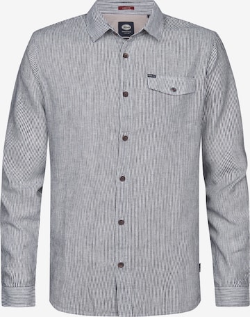 Petrol Industries Hemd 'Eclipse' in Blau: Vorderseite