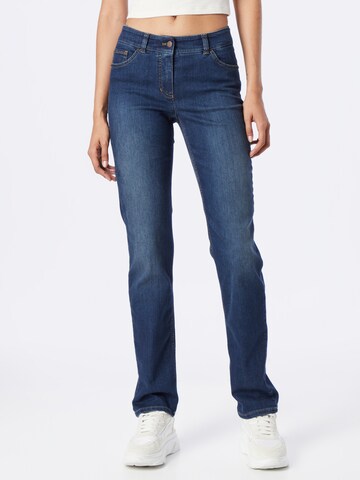 Coupe slim Jean GERRY WEBER en bleu : devant