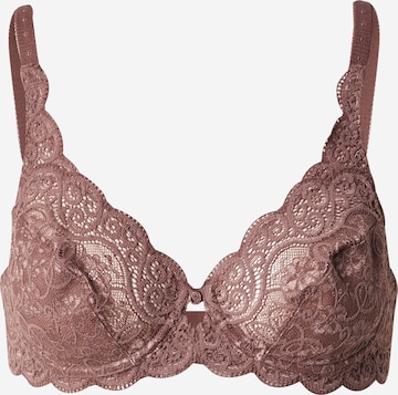 TRIUMPHT-shirt Grudnjak 'Amourette 300' - smeđa boja: prednji dio