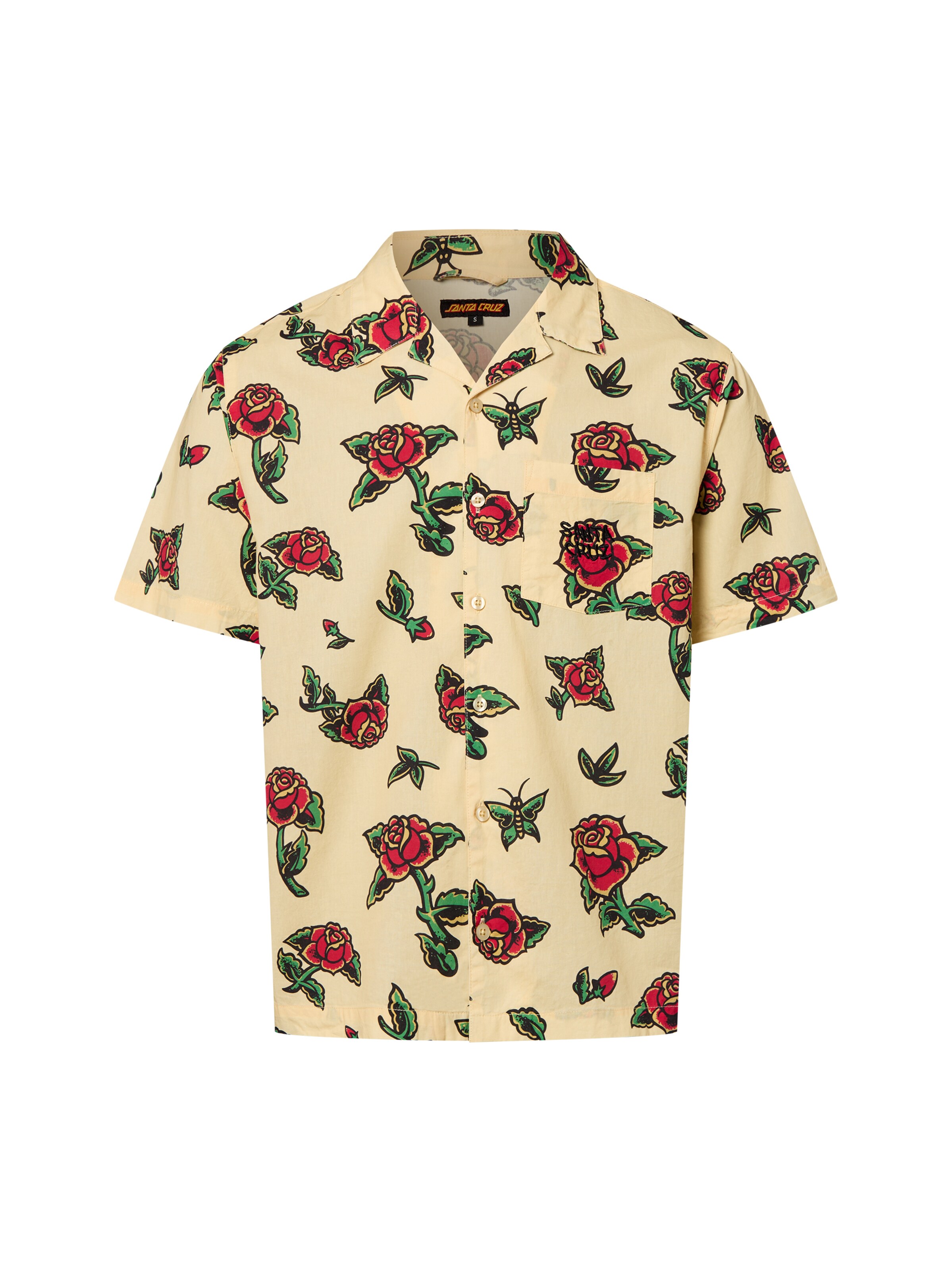 Santa Cruz Regular Fit Hemd in Gelb: Vorderseite