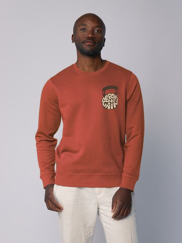 Watapparel Sweatshirt 'No Pain, no Gain 01' in Oranje: voorkant