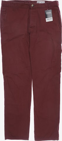 Denim Co. Stoffhose 34 in Rot: Vorderseite