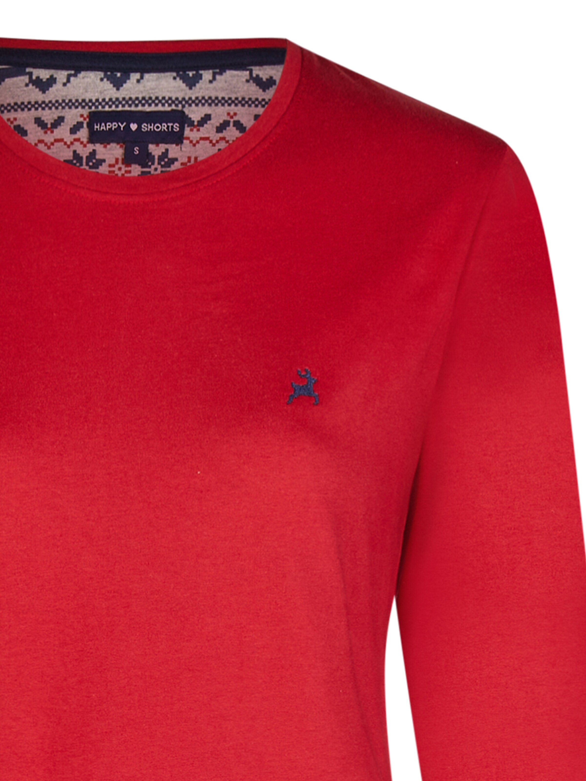 Pyjama ' XMAS ' Happy Shorts en rouge