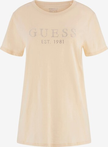 GUESS T-Shirt in Beige: predná strana