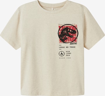 smėlio NAME IT Marškinėliai 'NKMJust Jurassic': priekis