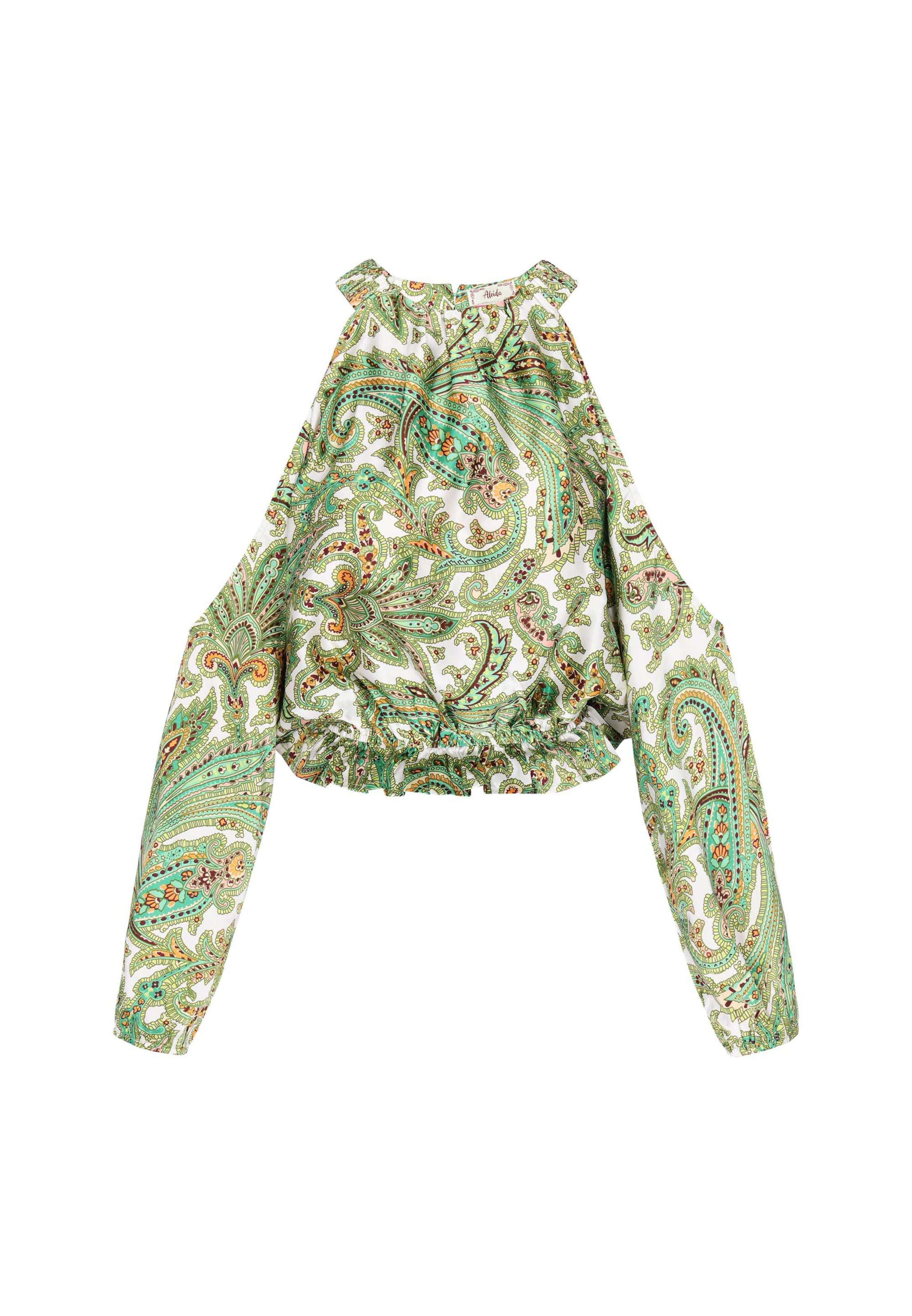aleida Blouse in Groen: voorkant