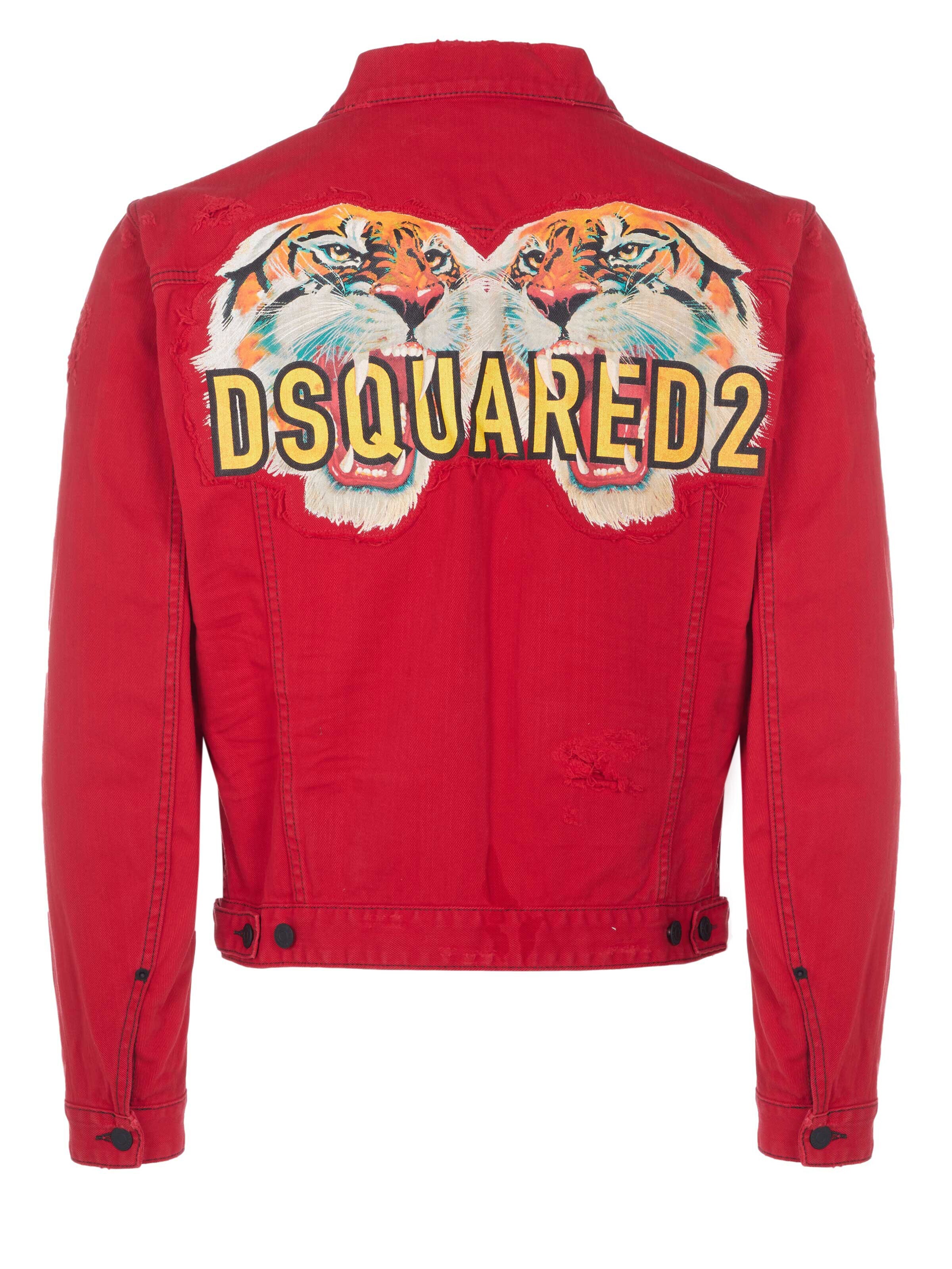 DS2 Between-season jacket 'Dsquared2 Jacke Dan rot' in Red